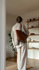 Curve tote bag brown