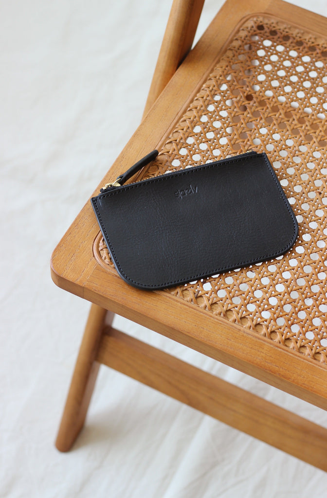 Soft Zip wallet black