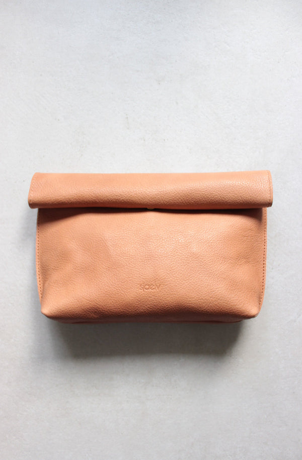 Roll top clutch natural