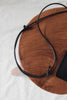 Leather phone sling black