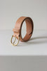 Brass buckle belt natural