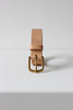 Brass buckle belt natural