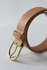 Brass buckle belt natural