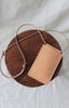 Leather phone sling nude