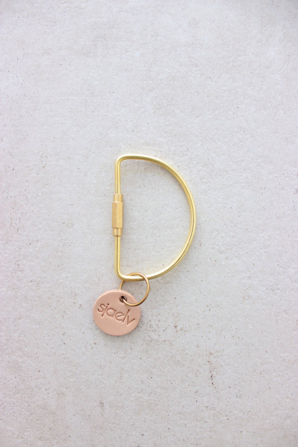 Brass key fob d
