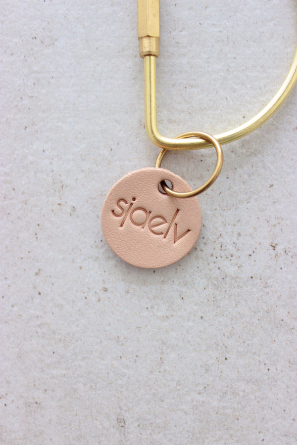 Brass key fob d